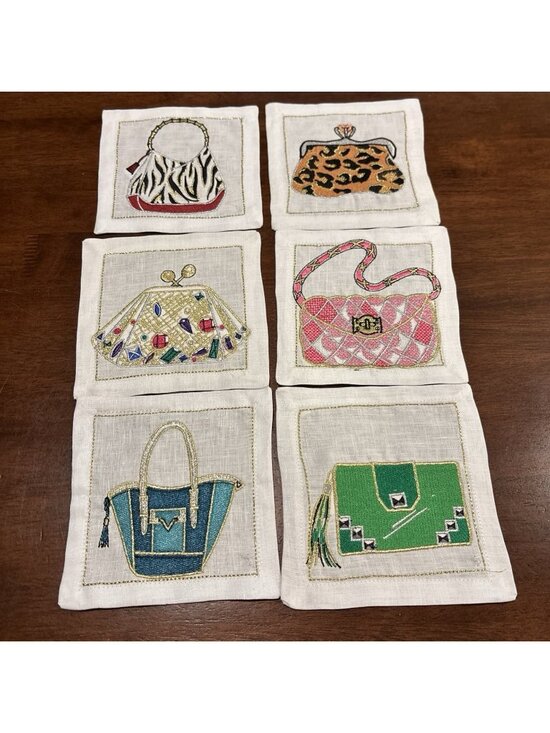 Kim Seybert Other - Fashion Purse Cocktail Napkins (Set of 6) by Kim Seybert